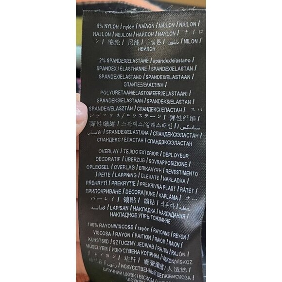 VTG Guess Y2K Cropped Top Small Multicolor Striped Rainbow Ruffle Coquette - Picture 9 of 10